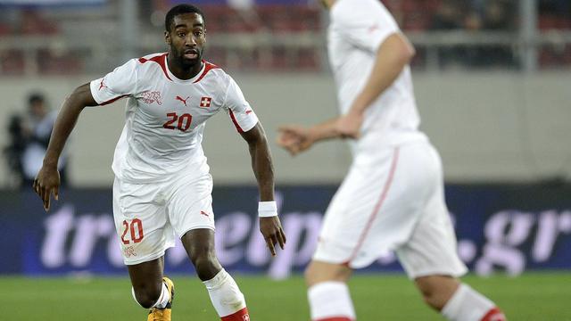 Djourou a inscrit son deuxième but sous le maillot national, mais celui-ci a été annulé. [Georgios Kefalas]