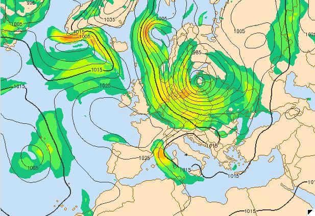 La situation vendredi à 9 heures [www.wetteronline.de]