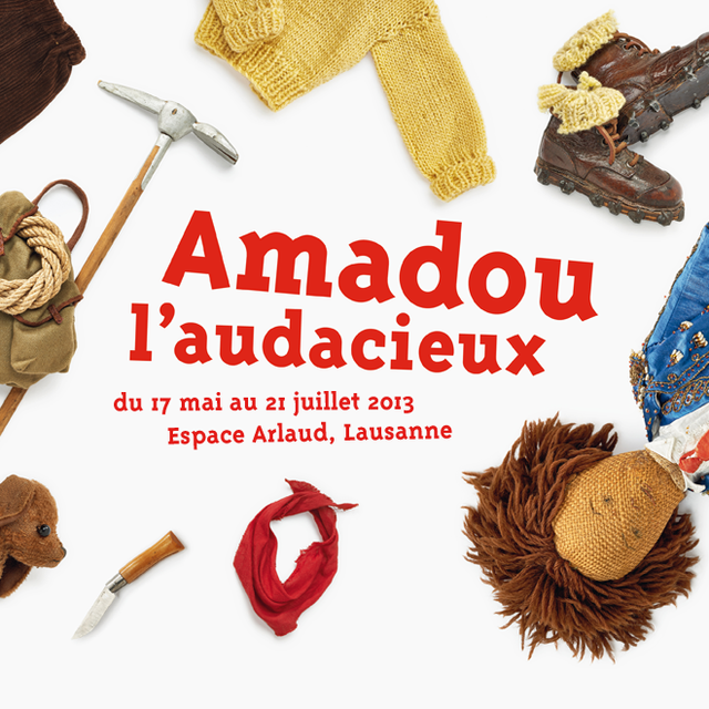 Affiche de l'exposition "Amadoux l'audacieux".