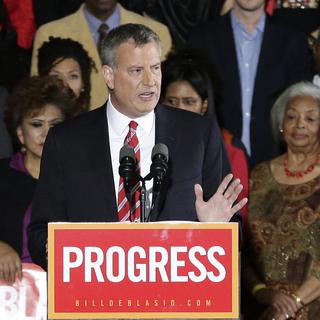 Bill de Blasio est le nouveau maire de New York. [EPA/Keystone - Jason Szenes]
