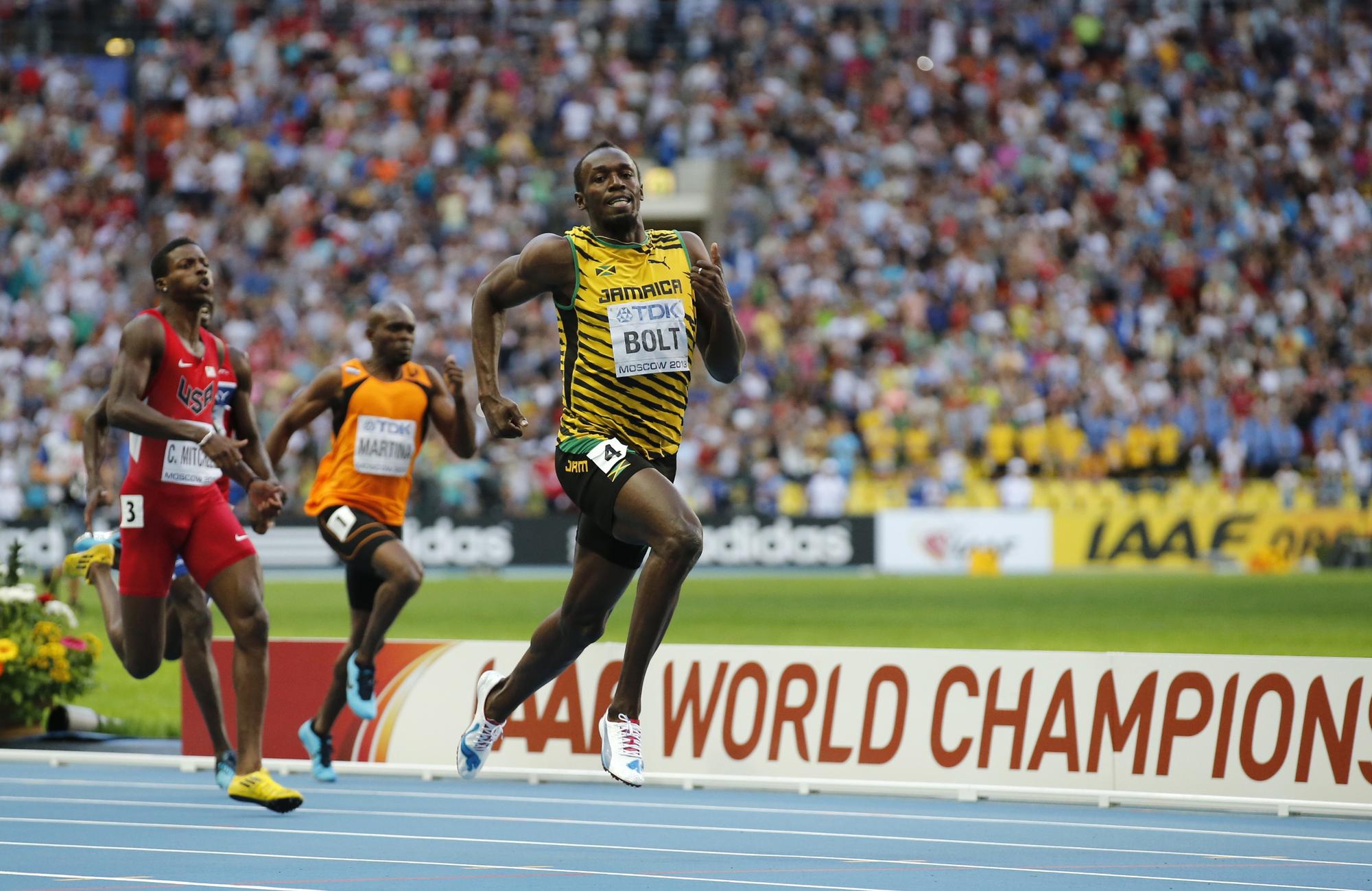 Bolt a confirmé une fois de plus son statut de roi du sprint. [REUTERS - Fabrizio Bensch]