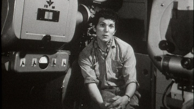 Un jeune projectionniste en 1967. [RTS]
