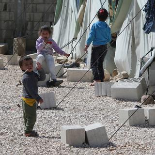 Camps de réfugiés syriens à Al Marj au Liban. [Joseph Eid]