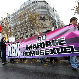 Des chrétiens fondamentalistes avaient déjà manifesté à Paris le 18 novembre 2012 contre le mariage homosexuel.