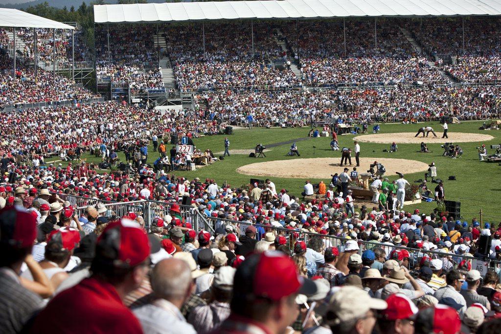 La Fête fédérale déchaîne les passions comme ici à Frauenfeld en 2010. [KEYSTONE - ALESSANDRO DELLA BELLA]