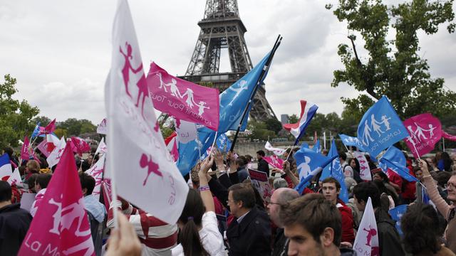 Il s'agit d'une nouvelle démonstration de force des opposants au mariage homosexuel. [Thiabult Camus]