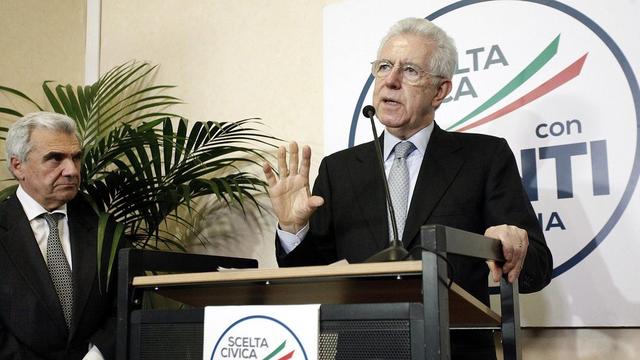 Mario Monti a récolté 22 sièges seulement. [Giuseppe Lami - EPA]