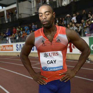 Tyson Gay avait remporté le 100m du meeting d'Athletissima il y a quelques jours. [Jean-Christophe Bott]