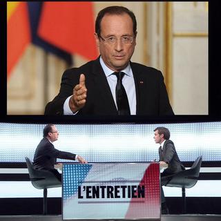 Les éditorialistes critiquent le manque d'audace du président français. [France2/Reuters]