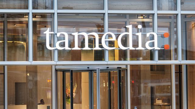 L'annonce de la vente du journal "Le Temps" est peut-être un moyen pour Tamedia d'estimer la valeur financière du quotidien. [Christian Beutler]