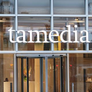 L'annonce de la vente du journal "Le Temps" est peut-être un moyen pour Tamedia d'estimer la valeur financière du quotidien. [Christian Beutler]