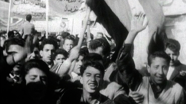 Une manifestation en Syrie en 1963. [RTS]