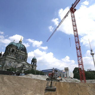 Le Palais impérial de Berlin avait été presque entièrement détruit à la fin de la 2e Guerre mondiale. [Tobias Schwarz]