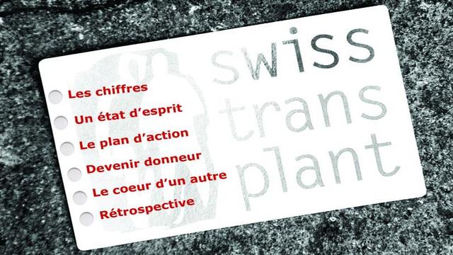 Les dons d'organes en Suisse.