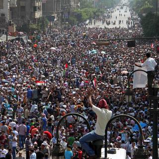 Les manifestations au Caire lors du "vendredi de la colère", le 16 août. [KHALED KAMEL]