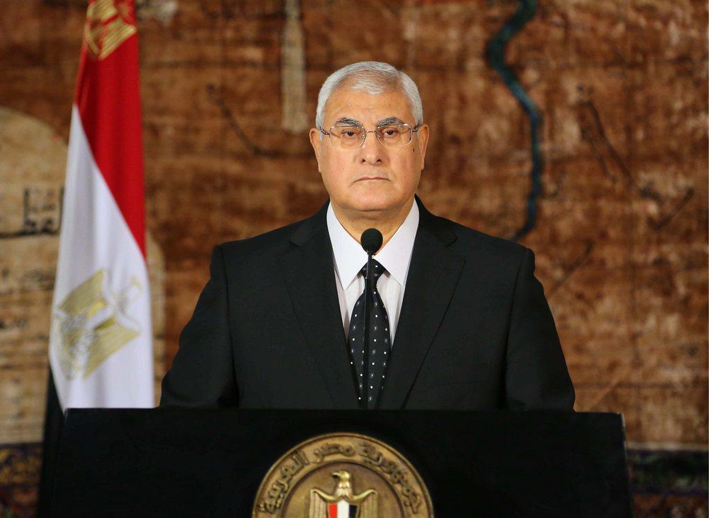 Adly Mansour, le président égyptien par intérim. [Egyptian Presidency - AP Photo]