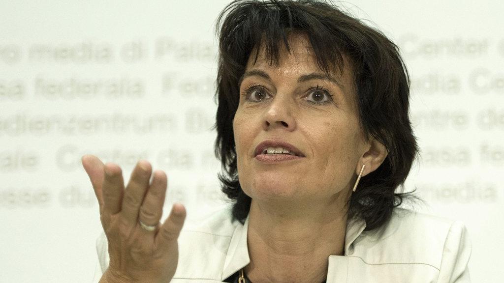 Doris Leuthard, cheffe du Département des transports. [Peter Schneider]