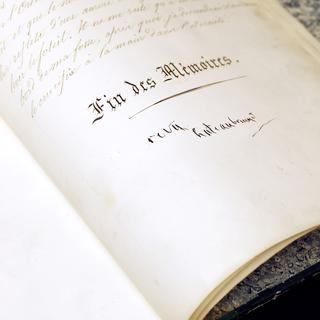 Le manuscrit des "Mémoires d'outre-tombe" de Chateaubriand, finalement acheté par l’Etat français. [Thomas Samson]