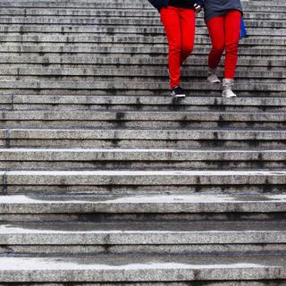 Un simple geste comme prendre les escaliers peut nous protéger contre le diabète de type 2. [Markus Schreiber - AP Photo]