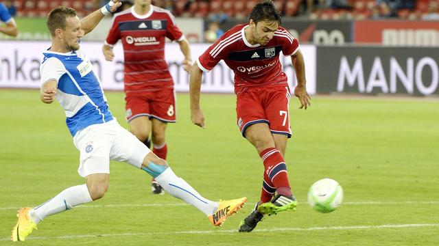 Clément Grenier ouvre son pied pour inscrire le seul et unique but du match. [Walter Bieri]