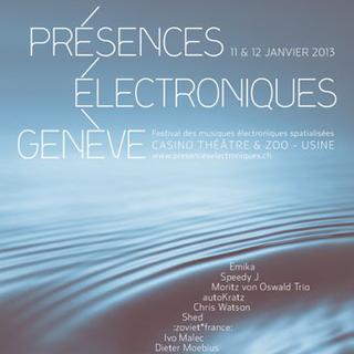 L'affiche de Présence électronique 2013.