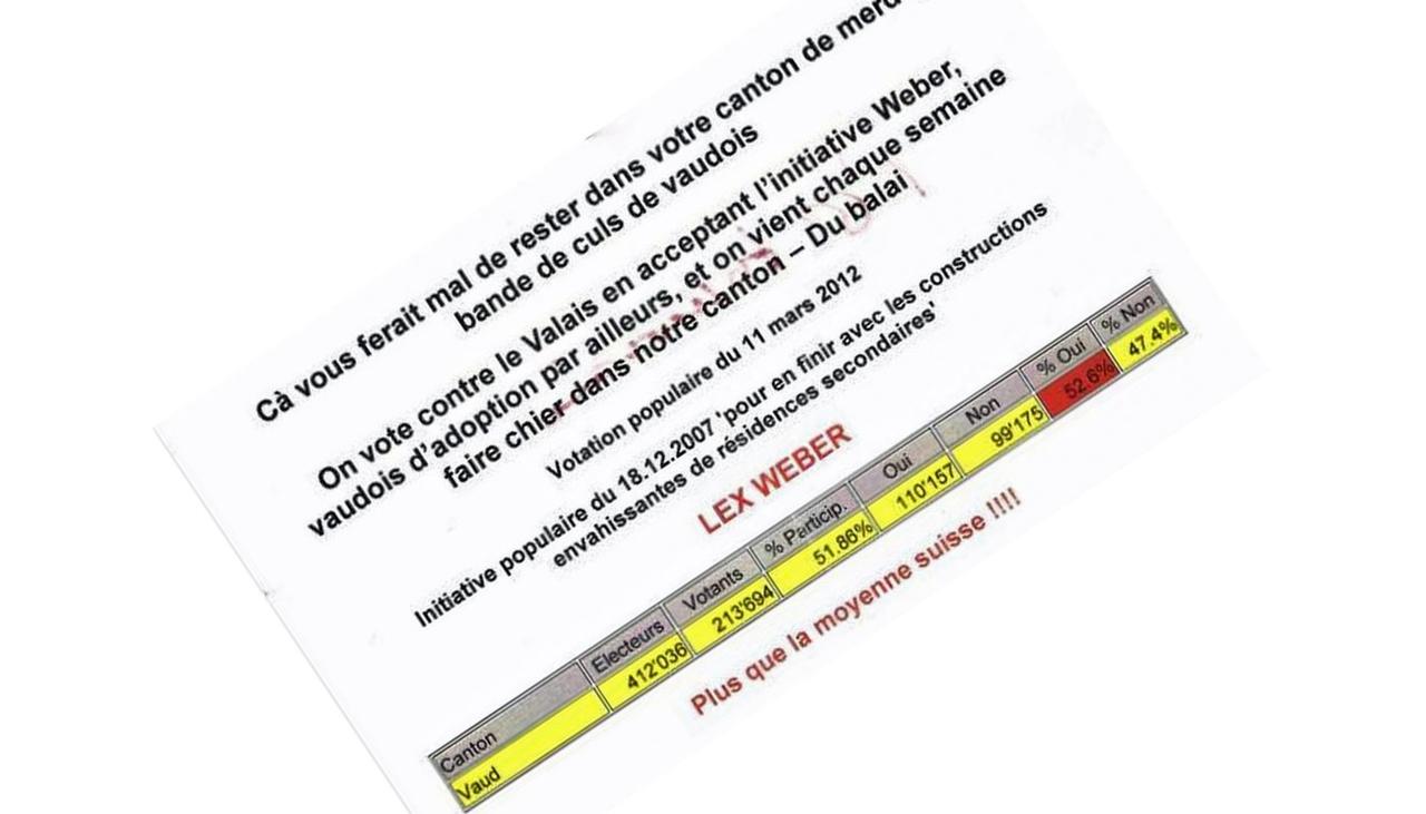 Un exemplaire du tract publié par "Le Nouvelliste".