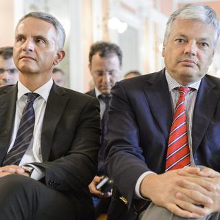 Didier Burkhalter lance un appel commun avec le Belge Didier Reynders et 23 autres ministres. [Laurent Gilliéron]