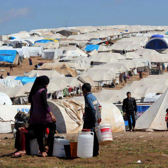 Syrie, réfugiés [Keystone - AP Photo/Aleppo Media Center AMC]