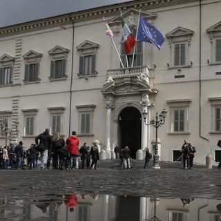 Le Parlement italien va élire mercredi le 12ème président de la République [KEYSTONE - AP Photo/Alessandra Tarantino]