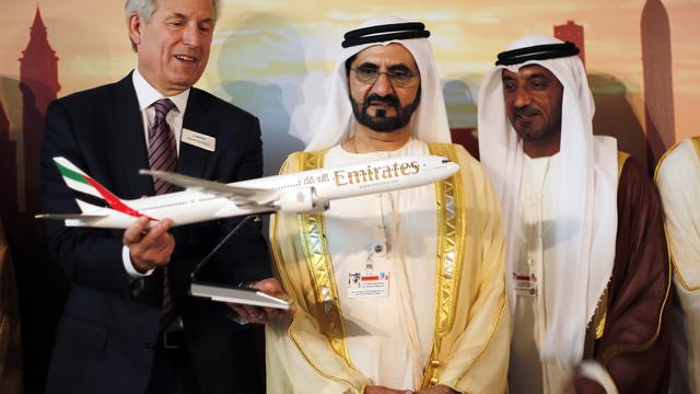 Emirates a passé commande de 150 Boeing 777X lors du Airshow à Dubaï. [Ahmed Jadallah]