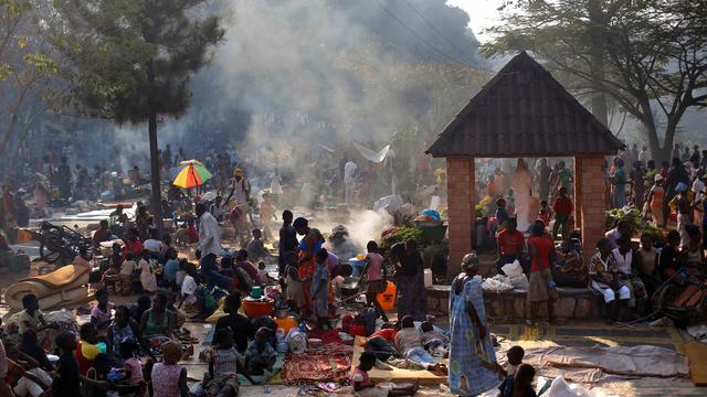 Près de 480'000 Centrafricains ont été déplacés par les violences, dont environ 50'000 à Bangui, selon l'Unicef. [AP Photo/Jerome Delay]