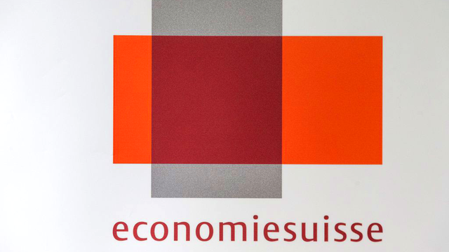 Le logo d'Economiesuisse. [Stefan Deuber]