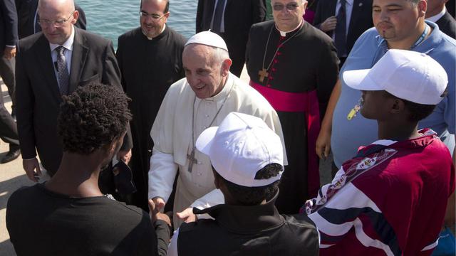 Le pape François a fustigé "l'indifférence" du monde au sort des migrants. [Alessandra Tarantino]