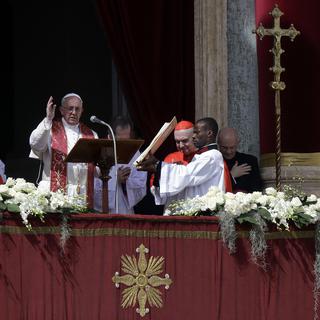 Le pape a fait passer son message de simplicité et d'écoute des plus faibles pendante la semaine pascale. [AP Photo/Keystone - Gregorio Borgia]