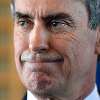 Mise en cause par la justice, le ministre français du budget Jérôme Cahuzac démissionne le 19 mars 2013. [Miguel Médina]