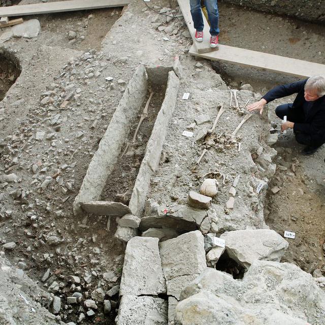Le chantier de l'esplanade de Saint-Antoine a révélé des vestiges archéologiques d'importance. [Magali Girardin]