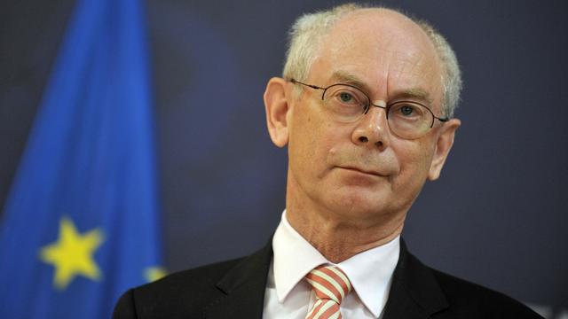 Le président du Conseil européen Herman Van Rompuy a félicité Angela Merkel dimanche soir déjà. [Andrej Isakovic]