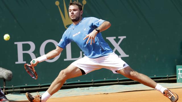 Wawrinka ne disputera pas sa deuxième demi-finale sur le Rocher après celle perdue en 2009 face à Djokovic. [Lionel Cironneau]