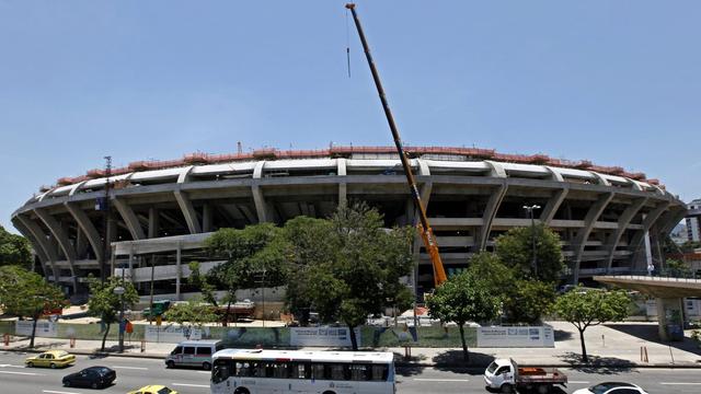 Stde de la finale du Mondial 2014, le Maracana ne sera pas livré dans les délais prévus. [GERNOT HENSEL]