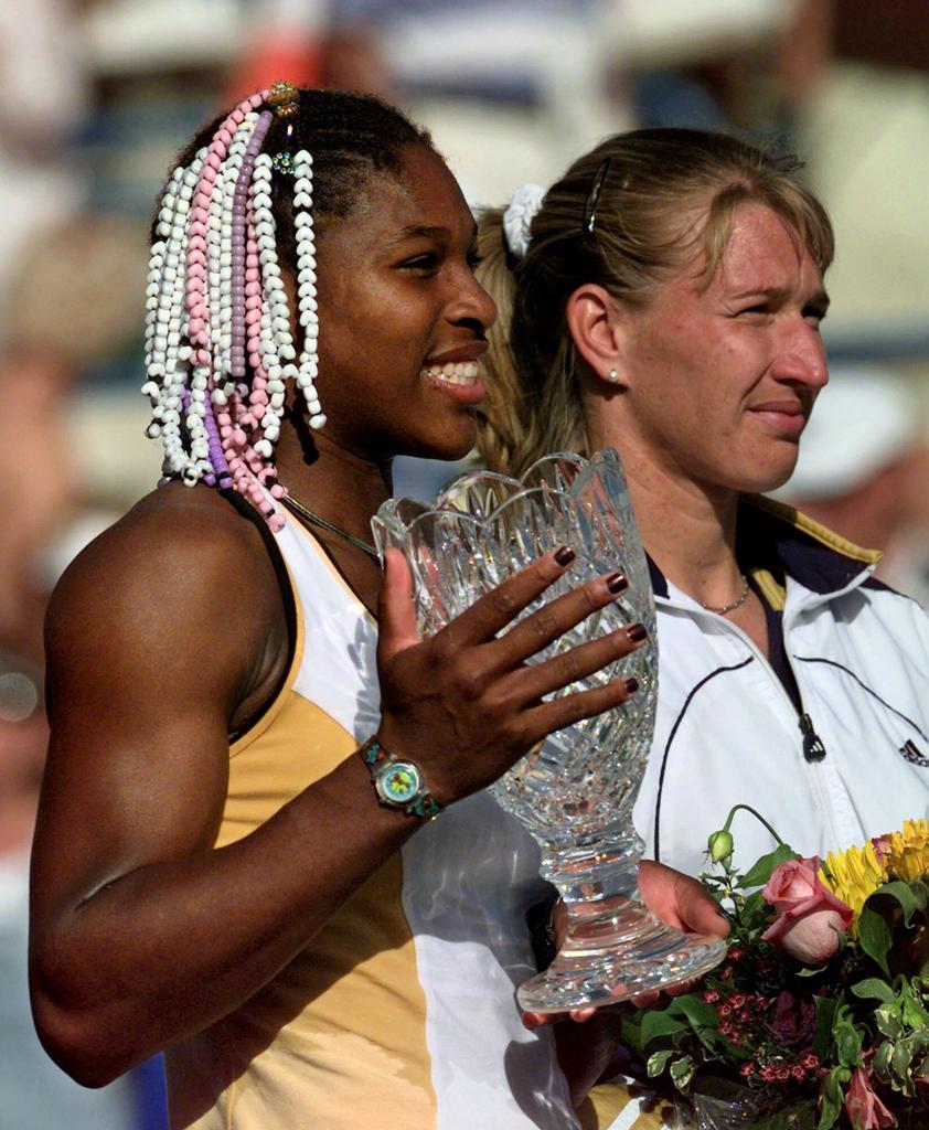 Le 13 mars 1999, Serena avait renversé Graf 6-3, 3-6, 7-5 à Indian Wells. [KEYSTONE - Kevork Djansezian]
