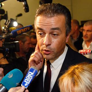 Laurent Lopez, candidat FN, a remporté l'élection à Brignoles, dans le sud de la France. [AP/Keystone - Claude Paris]