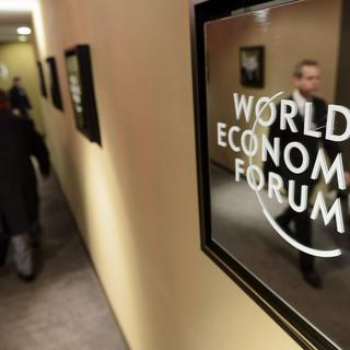 Dans le Congress Center lors du premier jour du Forum Economic de Davos. [Laurent Gillieron]