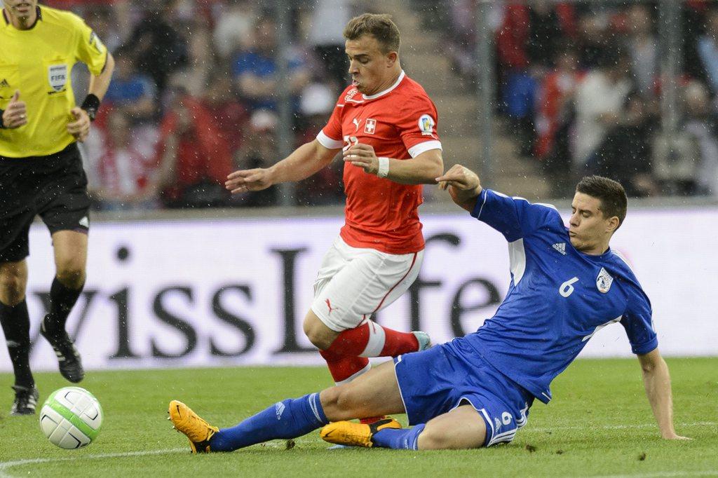 Shaqiri a distillé un précieux assist à Seferovic. [KEYSTONE - L.Gillieron]