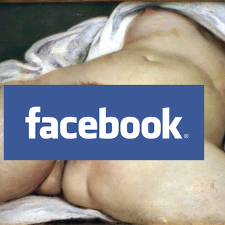 Facebook a bloqué des comptes d'utilisateurs, dont la Tribune de Genève, qui avaient publié le tableau "L'Origine du monde" de Courbet sur le réseau social (photo montage).