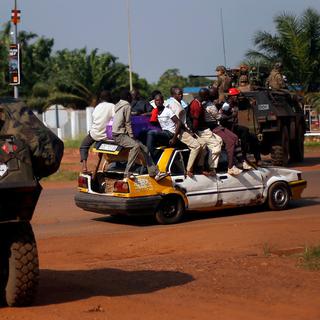 Plusieurs pays européens pourraient envoyer des troupes en Centrafrique, selon le chef de la diplomatie française Laurent Fabius. [AP/Keystone - Jerome Delay]