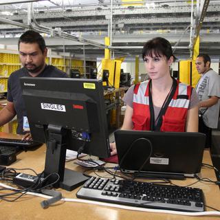 Employés d'Amazon, San Bernardino, Californie. [AP/Keystone - David McNew]