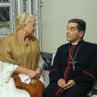 Jean-Luc Borgeat et Lisa Torriente dans "Célimène et le Cardinal". [Cie Mot à mot]