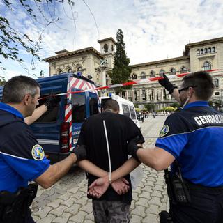 Héraclès: Lausanne renforce ses patrouilles de police. [Laurent Gillieron]
