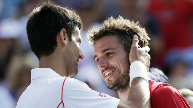 Wawrinka et Djokovic, une paire qui a fière allure. [AP David Goldman]