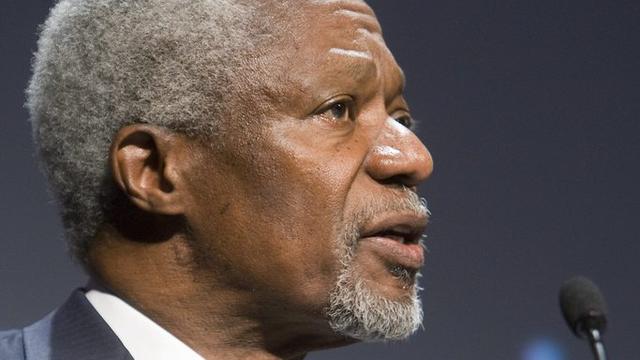 Kofi Annan s'est engagé au sein d’une commission qui lutte contre le trafic de drogue en Afrique de l’Ouest. [Salvatore Di Nolfi]